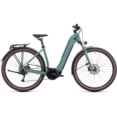 Bicicletta da Trekking Elettrica CUBE TOURING HYBRID ONE 400 WAVE Verde 2022 0